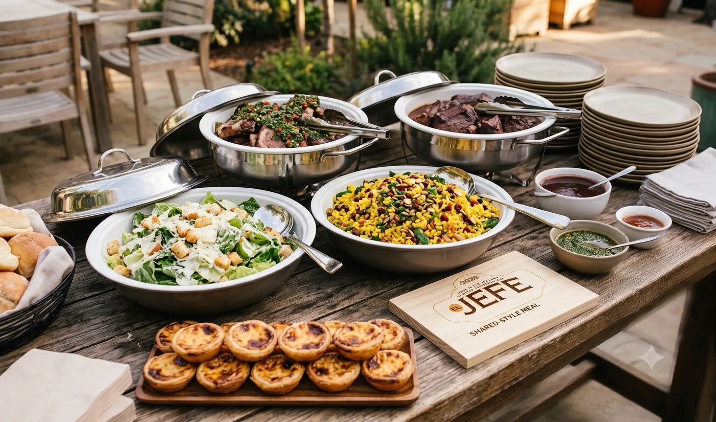 Shared-Style Meal — El Jefe catering